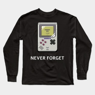 Never Forget Gameboy Long Sleeve T-Shirt